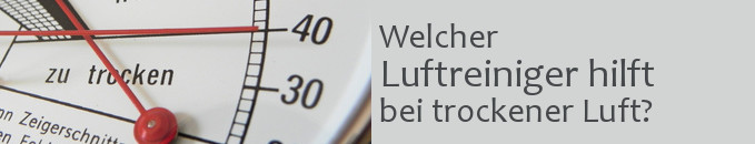 Luftreiniger gegen trockene Luft