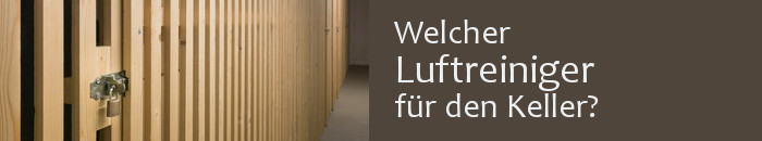 Luftreiniger im Keller