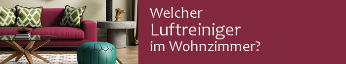 Luftreiniger im Wohnzimmer